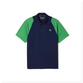 Camiseta Polo Lacoste MC Tennis Recorte Marinho/ Azul