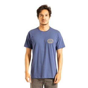 Camiseta Rusty Manga Curta Postmark Azul