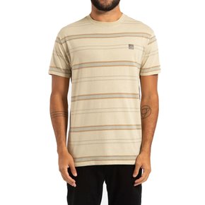 Camiseta Rusty Manga Curta Fiber Areia