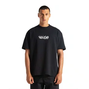 Camiseta Volcom Manga Curta Comfort Full Ring Preto