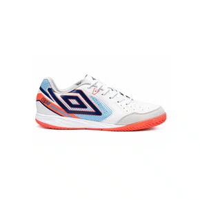 Chuteira Umbro Futsal Pro 5 Club Branco/ Coral