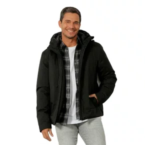 Jaqueta Beagle Impermeável C/ Capuz Preta