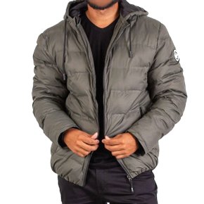 Jaqueta Beagle Puffer Verde Militar