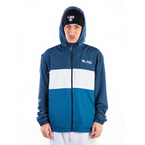 Jaqueta LRG Corta Vento Tree Blocked Azul/ Branco