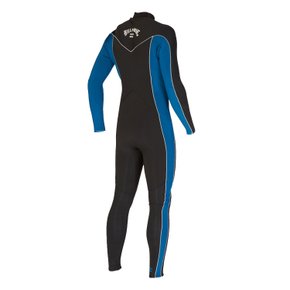 Long John Billabong Absolute 3.2mm Chest Zip Full Preto/ Azul