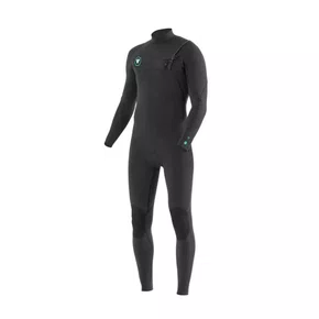 Long John Vissla Seven Seas 3/2 Chest Zip 3.2mm Manga Longa Preto