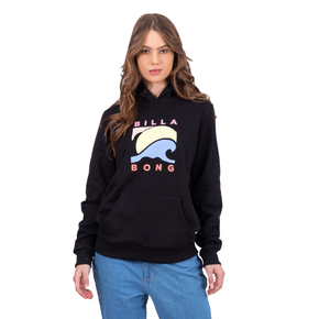 Moletom Billabong Canguru Fechado Kissed By The Sun Preto