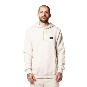 Moletom Billabong Canguru Icon Rubber Patch Areia Mescla