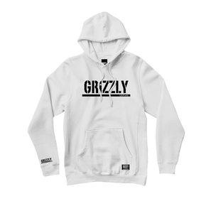 Moletom Grizzly Canguru OG Script Branco