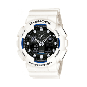 Relógio G-Shock Casio Digital/Analógico Branco GA-100B-7ADR