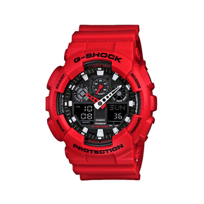 Relógio G-Shock Casio Digital/Analógico Vermelho GA-100B-4ADR