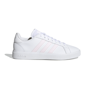 Adidas rosa com store branco