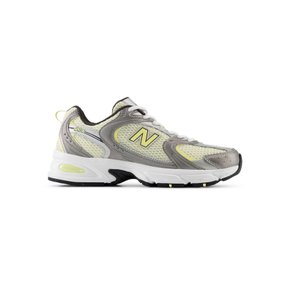 Tênis New Balance 530 Branco/ Prata e Amarelo