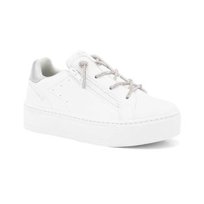 Tênis Ramarim Flatform Zíper Brilho Branco