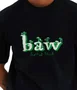 Camiseta Baw Manga Curta Regular Mush Preta