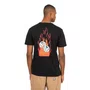 Camiseta DC Manga Curta Burning Dice Preta