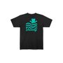 Camiseta Grizzly Manga Curta Wavy Preto
