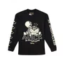 Camiseta High Manga Longa Cheshire Alice in Wonderland Preta