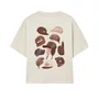 Camiseta Midas Manga Curta Boxy Caps Off White