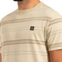 Camiseta Rusty Manga Curta Fiber Areia
