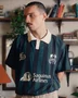 Camisa Polo Midas Manga Curta Saguinus Jersey Verde/ Marrom