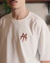 Camiseta Midas Manga Curta Boxy Caps Off White